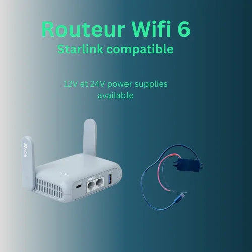 12V routeur wifi antennes Starlink V2, V3, Mini et Haute Performance