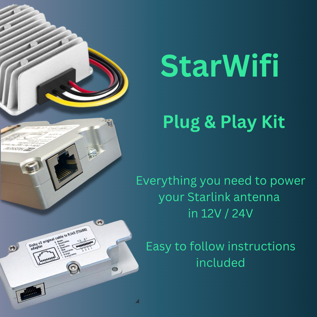 Kit Plug & Play StarWifi - Alimentazione 24V compatibile con Starlink V2